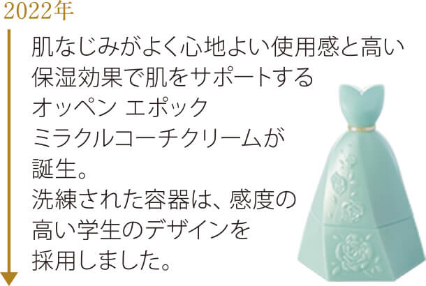 2022年　オッペン　エポック ミラクルコーチクリームが誕生