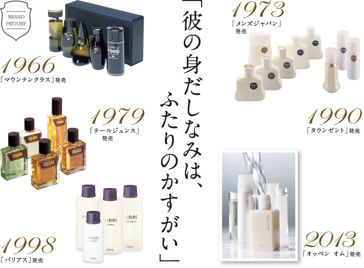 彼の身だしなみは ふたりのかすがい ブランドヒストリー オッペン化粧品 Oppen Cosmetics